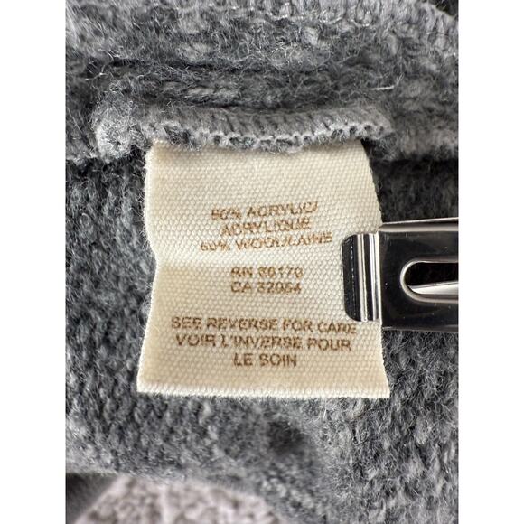 Free People Sz S Wool Ombre Oversized Shawl Collar Snap Button Cardigan Sweater - Picture 7 of 9